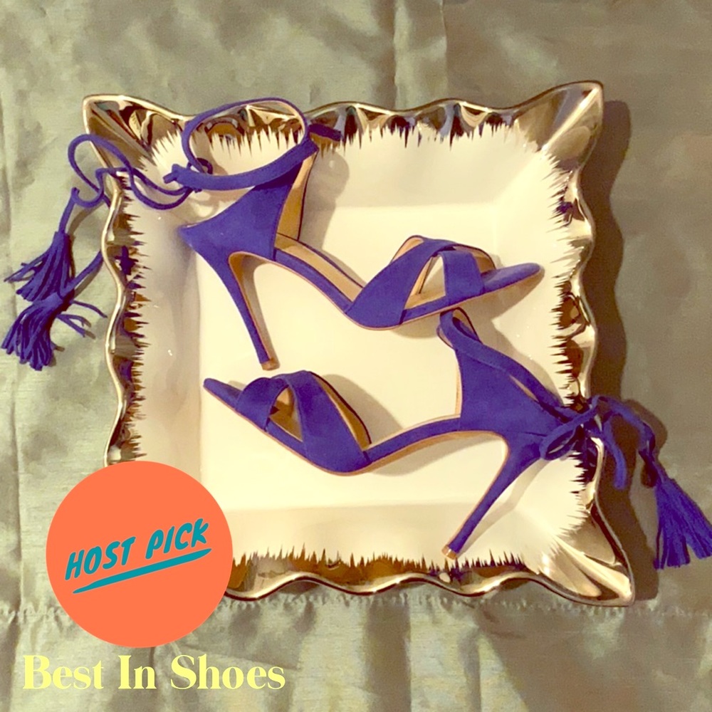 🌹HP🌹Vince Camuto VC-Kendalyn Blue Suede HeelsNWT